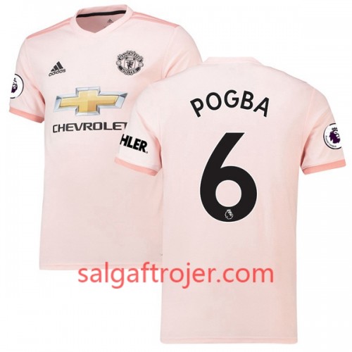 Manchester United Fodboldtrøjer Paul Pogba 6 Udebanesæt 2018/19 Kort ærmer Manchester United Fodboldtrøjer Paul Pogba 6 Udebanesæt 2018/19 Kort ærmer